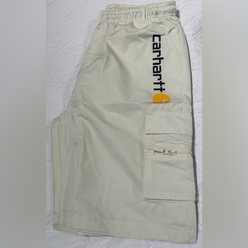 Men's Zipper Pockets Hiking Athletic Running Shorts
